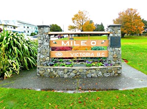 Mile Zero Monument in Oak bay, canada
