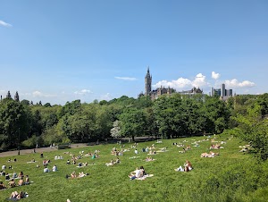 Kelvingrove Park in Glasgow, united kingdom