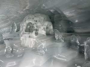 Ice Palace Jungfraujoch in Lauterbrunnen, switzerland
