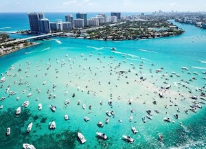 Haulover Sandbar in Sunny isles beach, united states