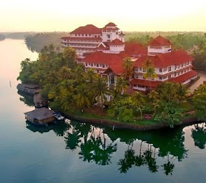 Ashtamudi Lake in Ashtamudi, india