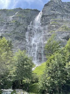 Mürrenbachfall in Lauterbrunnen, switzerland