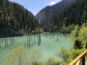 Sredneye Ozero Kol'say in Saty, kazakhstan
