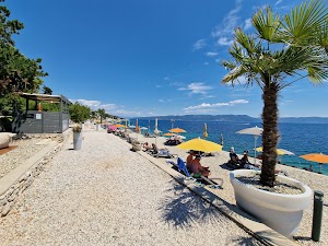 Lanterna Beach in Rabac, croatia