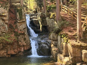 Podgórna Waterfall in Jelenia góra, poland