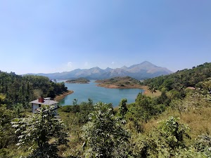 Dam back side view in Padinjarathara, india