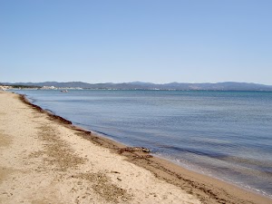 Beach La Bergerie in Hyères, france