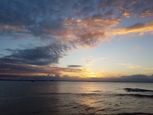 Sunset in Mutá Ponta in Maraú, brazil