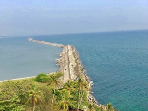 Thangassery Beach in Ashtamudi, india