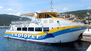 Glass boat Rabac in Rabac, croatia