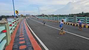 Olayil Kadavu Bridge in Ashtamudi, india