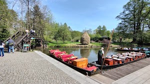 Small harbor on Spreeschlößchen Lübbenau in Lübbenau, germany