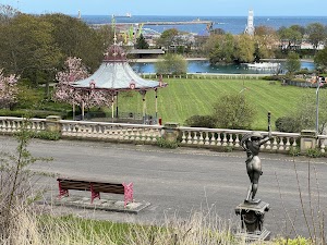 South Marine Park in South shields, united kingdom